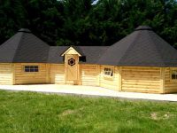 Roštilj kućica -dupla 16,5 m² + 16,5 m²