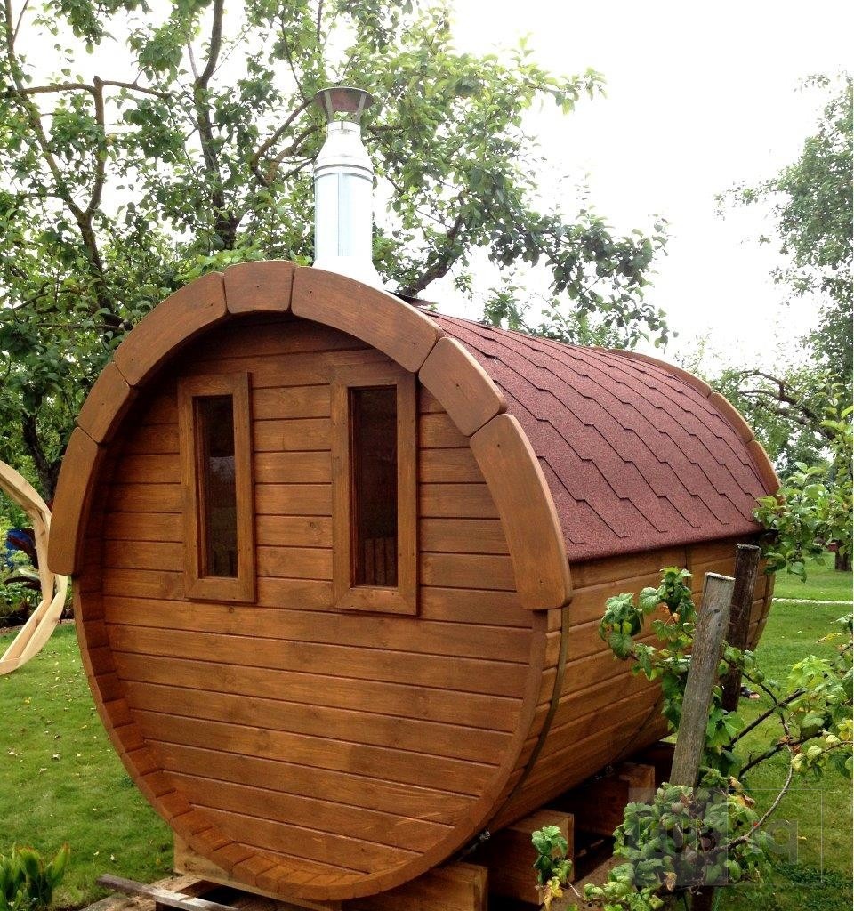 Okrugla vanjska sauna 2,4 m promjera 197 ili 227 cm - Slika 16