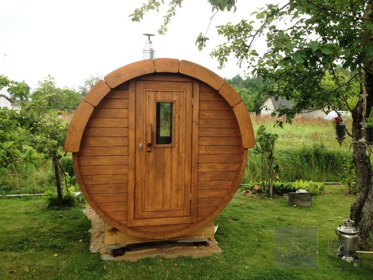Okrugla vanjska sauna 2,4 m promjera 197 ili 227 cm - Slika 24
