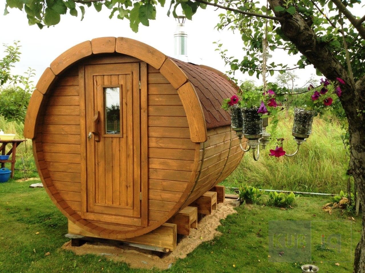 Okrugla vanjska sauna 2,4 m promjera 197 ili 227 cm - Slika 21