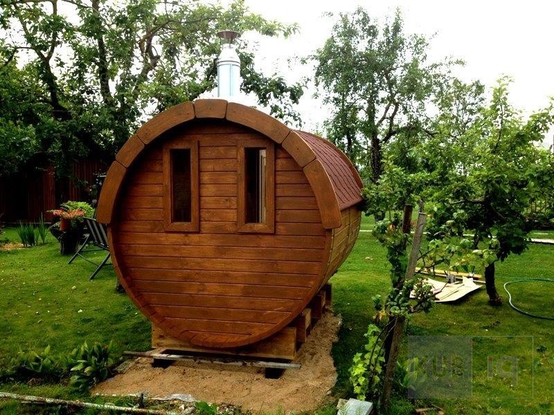 Okrugla vanjska sauna 2,4 m promjera 197 ili 227 cm - Slika 20