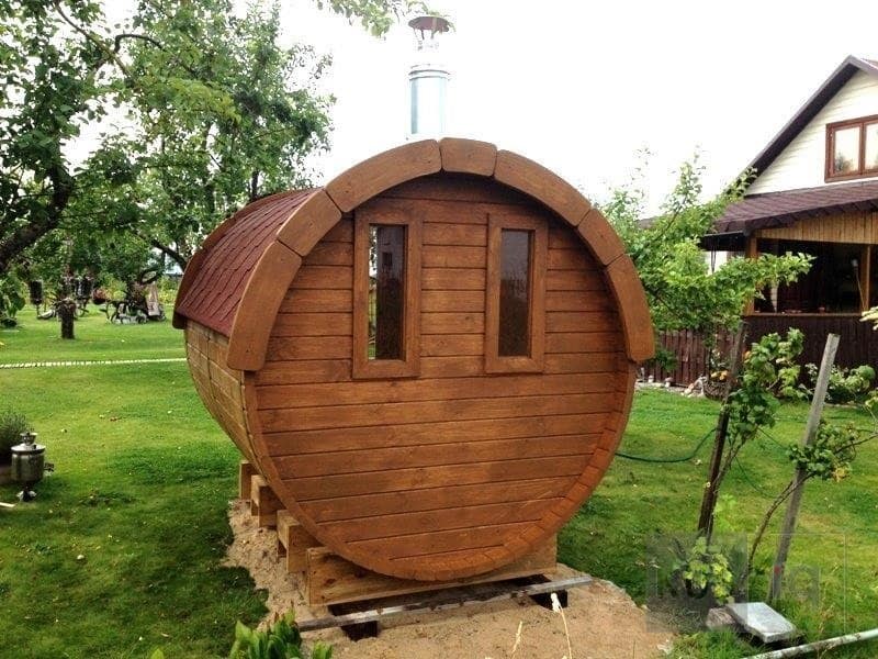 Okrugla vanjska sauna 2,4 m promjera 197 ili 227 cm - Slika 19