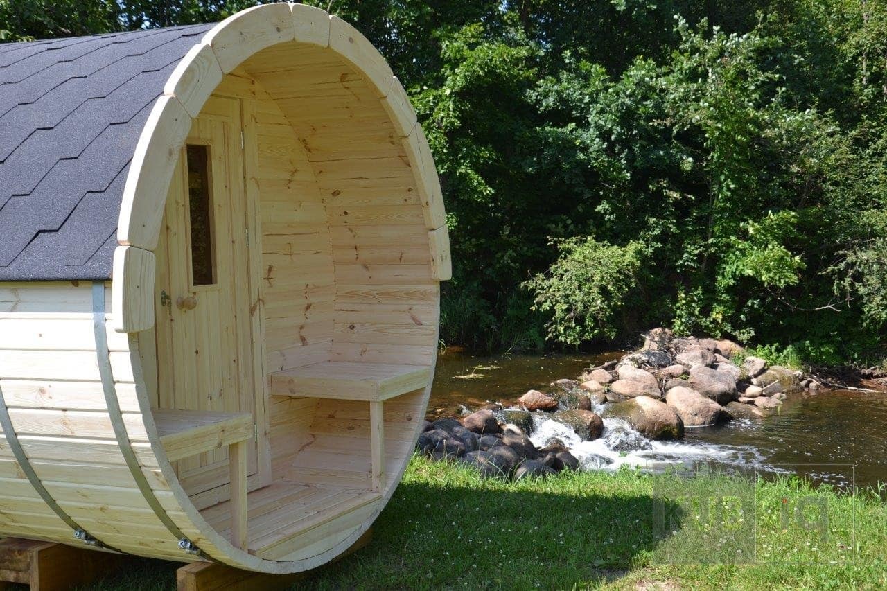 Okrugla vanjska sauna 2,4 m promjera 197 ili 227 cm - Slika 13