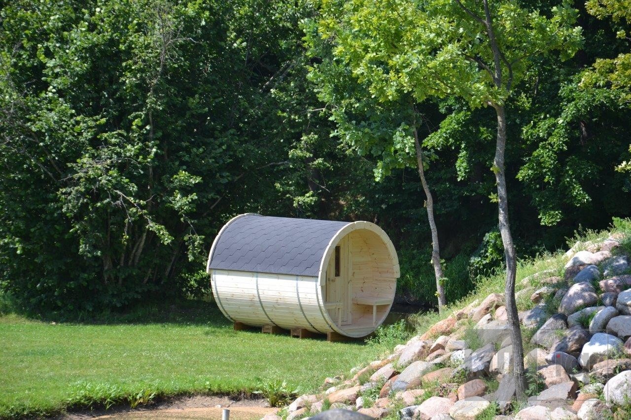 Okrugla vanjska sauna 2,4 m promjera 197 ili 227 cm - Slika 4