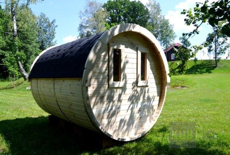 Okrugla vanjska sauna 2,4 m promjera 197 ili 227 cm - Slika 3