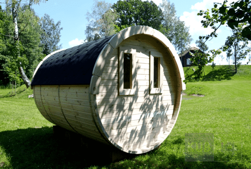 Okrugla vanjska sauna 2,4 m promjera 197 ili 227 cm - Slika 2