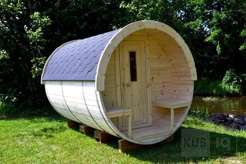 Okrugla vanjska sauna 2,4 m promjera 197 ili 227 cm - Slika 11