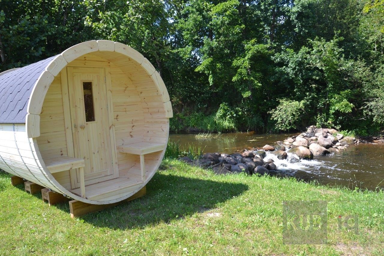 Okrugla vanjska sauna 2,4 m promjera 197 ili 227 cm - Slika 10