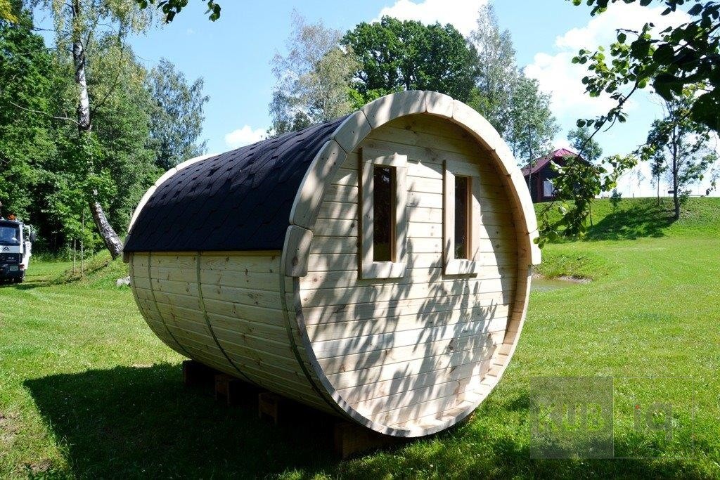 Okrugla vanjska sauna 2,4 m promjera 197 ili 227 cm - Slika 9