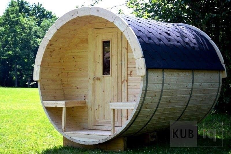 Okrugla vanjska sauna 2,4 m promjera 197 ili 227 cm - Slika 6