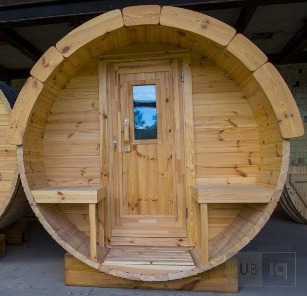 Okrugla vanjska sauna 2,4 m promjera 197 ili 227 cm - Slika 26