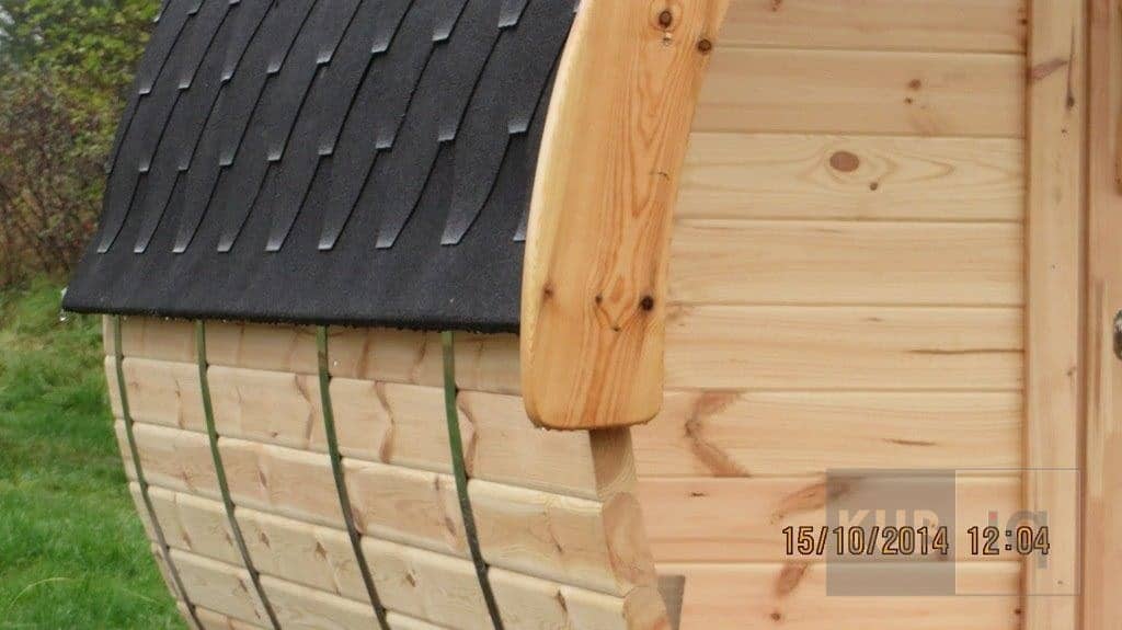 Okrugla vanjska sauna 3,0 m promjera 197 ili 227 cm - Slika 9