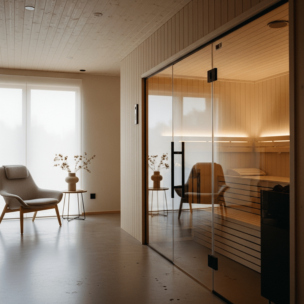 Prirodni materijali u wellness dizajnu – KUBIQ Moderni wellness trend 2025 s drvenim elementima – KUBIQ sauna