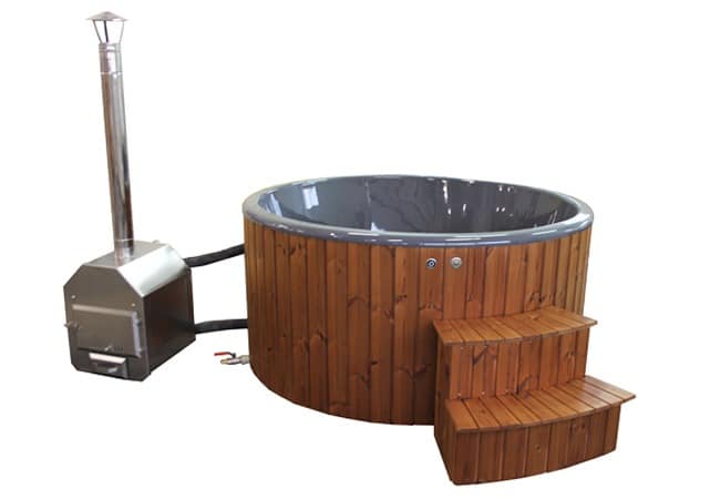 DeLuxe vanjski hot-tub s umetkom od stakloplastike i vanjskim grijačem - Slika 7