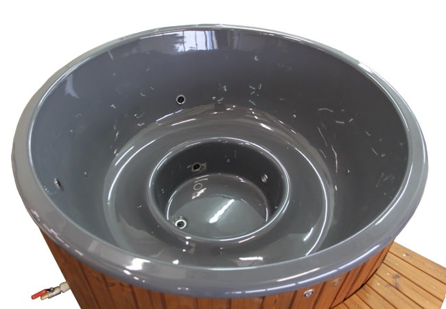 DeLuxe vanjski hot-tub s umetkom od stakloplastike i vanjskim grijačem - Slika 8