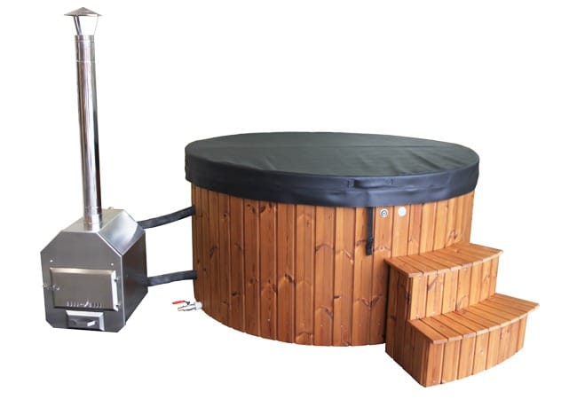 DeLuxe vanjski hot-tub s umetkom od stakloplastike i vanjskim grijačem - Slika 4