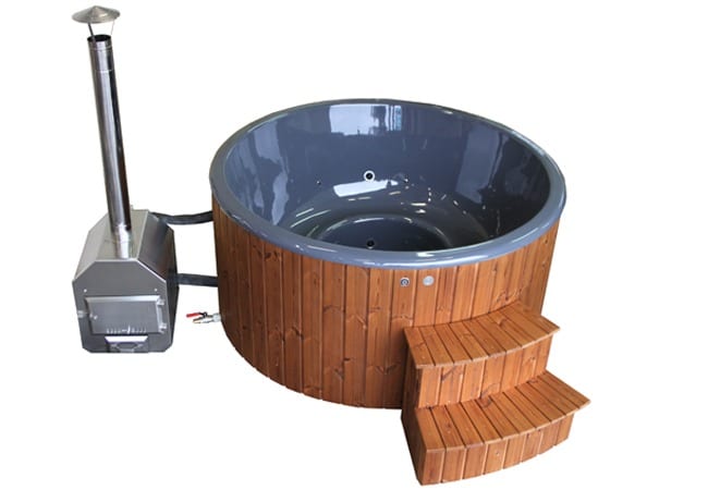 DeLuxe vanjski hot-tub s umetkom od stakloplastike i vanjskim grijačem - Slika 6