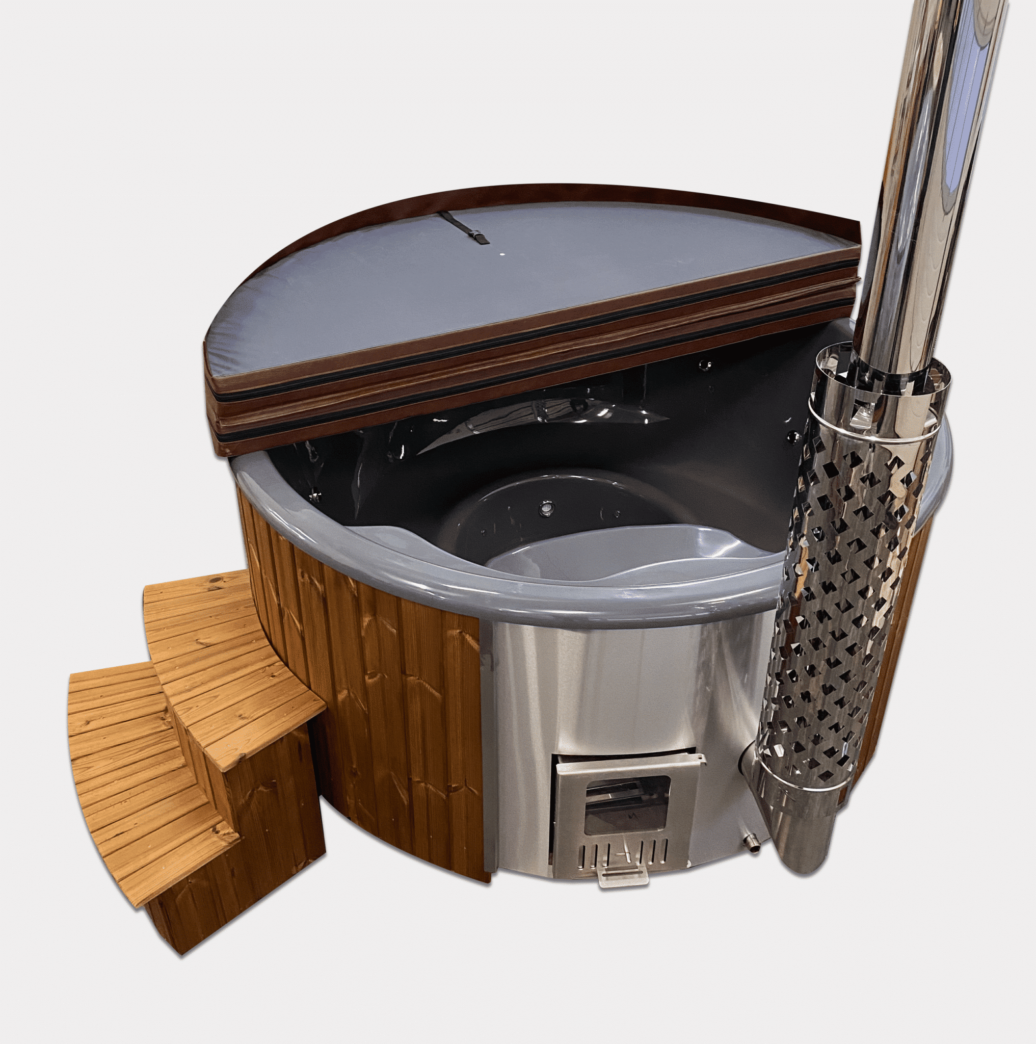 DeLuxe vanjski hot-tub s umetkom od stakloplastike i unutarnjim grijačem - Slika 3