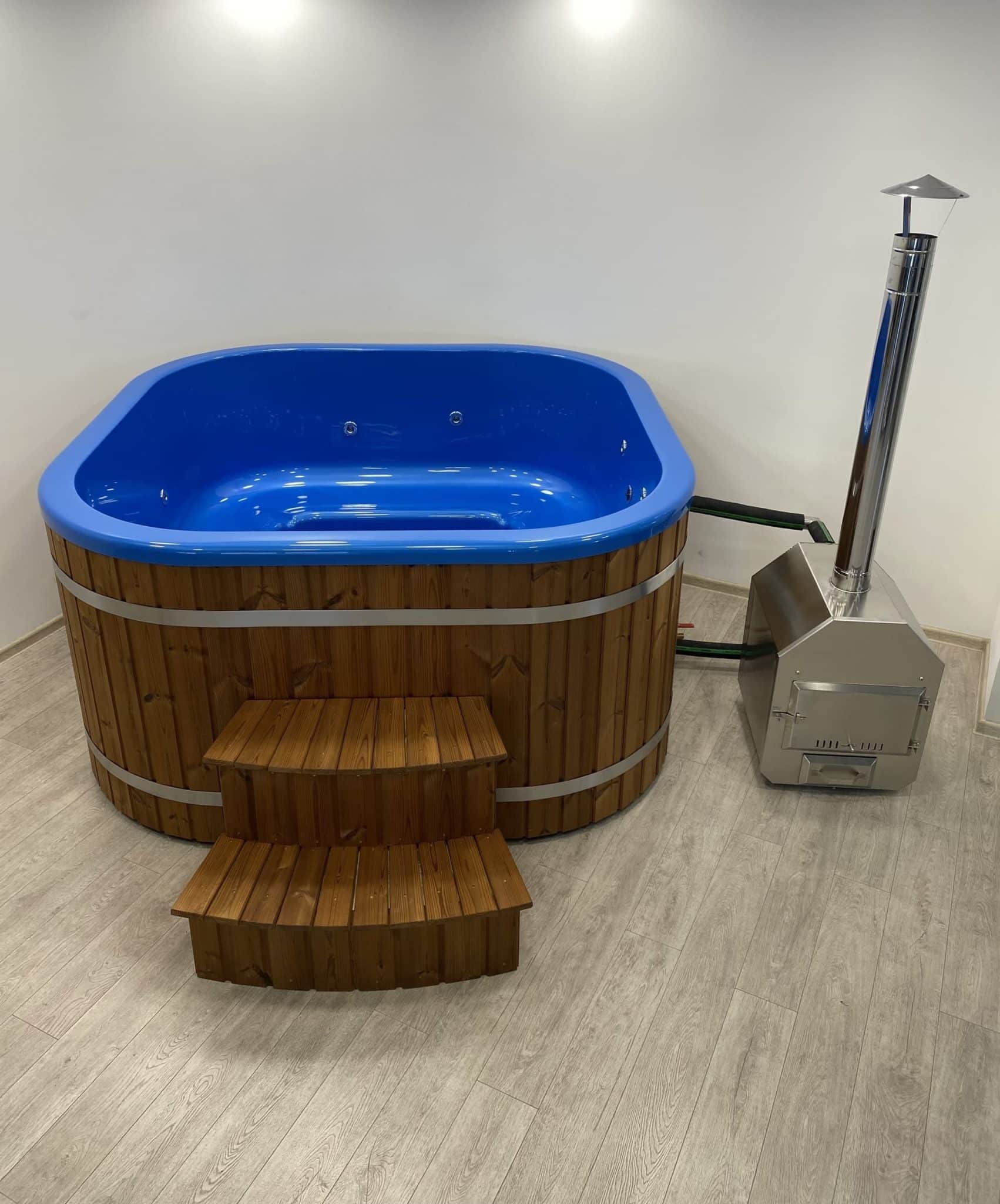 DeLuxe kvadratni vanjski hot-tub s umetkom od akrila i vanjskim grijačem