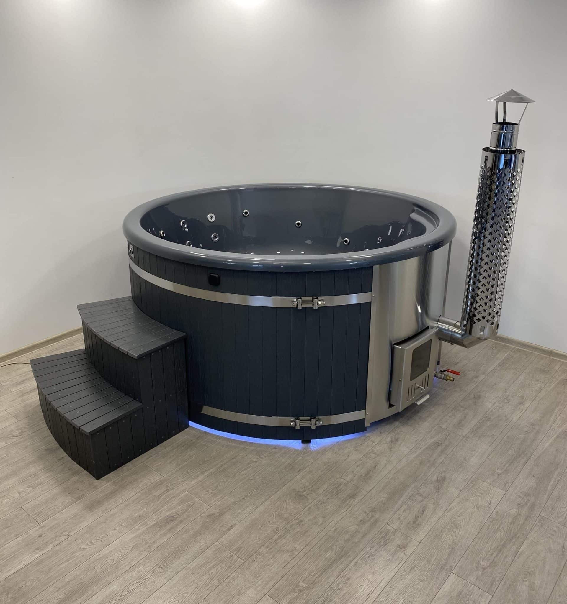 DeLuxe vanjski hot-tub s umetkom od akrila i unutarnjim grijačem - Slika 2