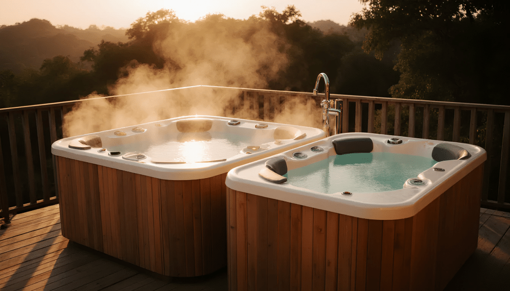 image-gen (23) Hot tub i cold plunge kupke na drvenoj terasi