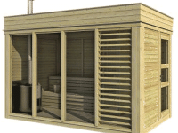 KUBIQ sauna 2 x 4 sa svlačionicom