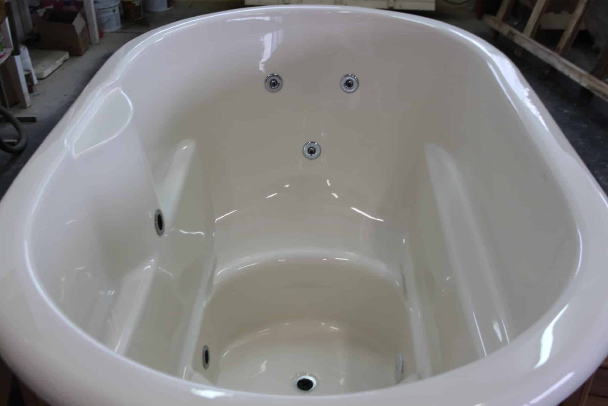 Ovalna vanjska hot-tub kupka s umetkom od stakloplastike i vanjskim grijačem - Slika 20