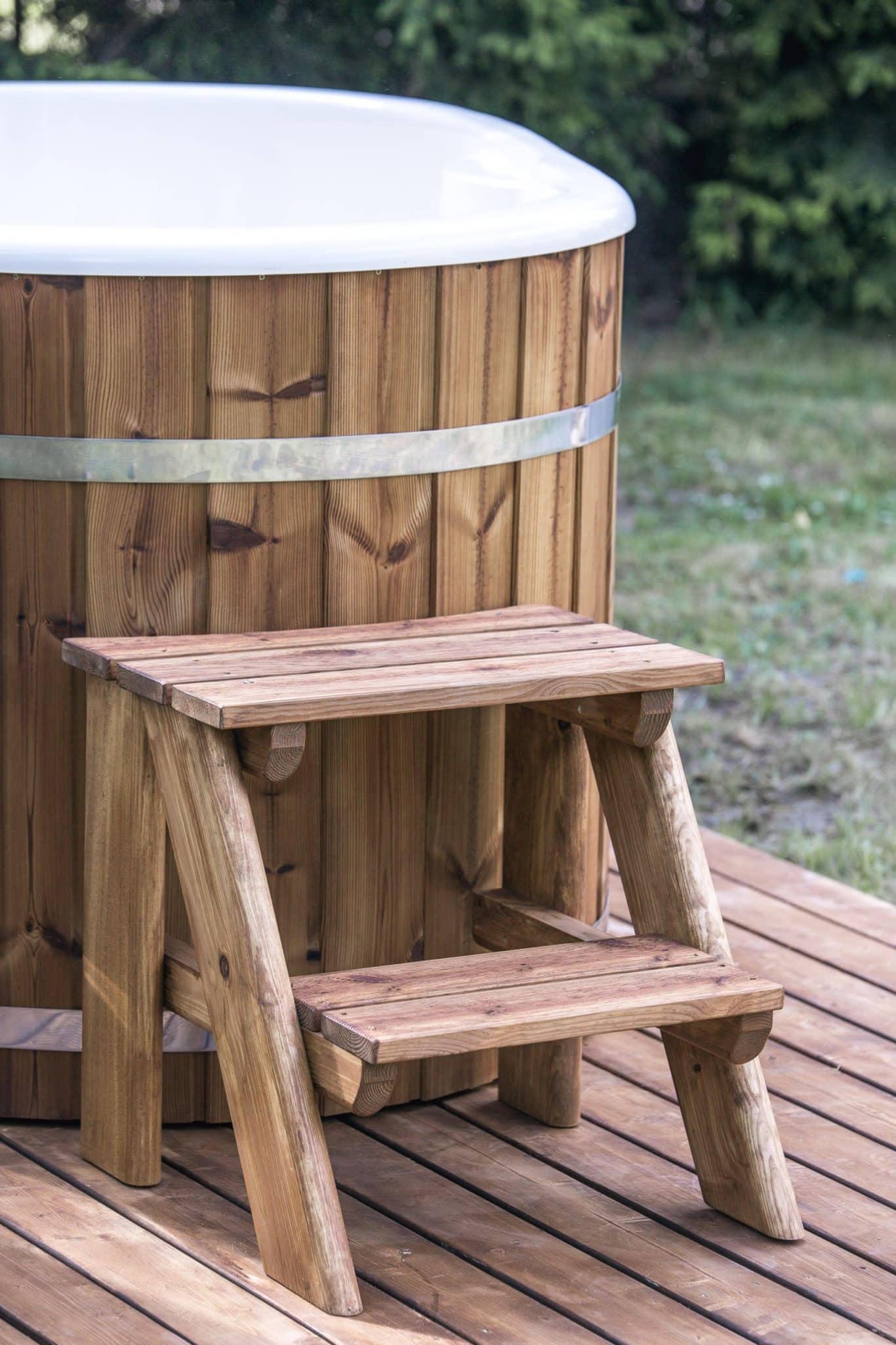 Ovalna vanjska hot-tub kupka s umetkom od stakloplastike i vanjskim grijačem - Slika 9