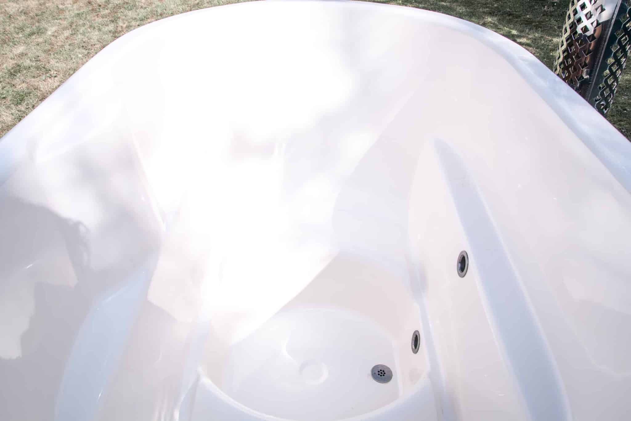 Ovalna vanjska hot-tub kupka s umetkom od stakloplastike i vanjskim grijačem - Slika 3