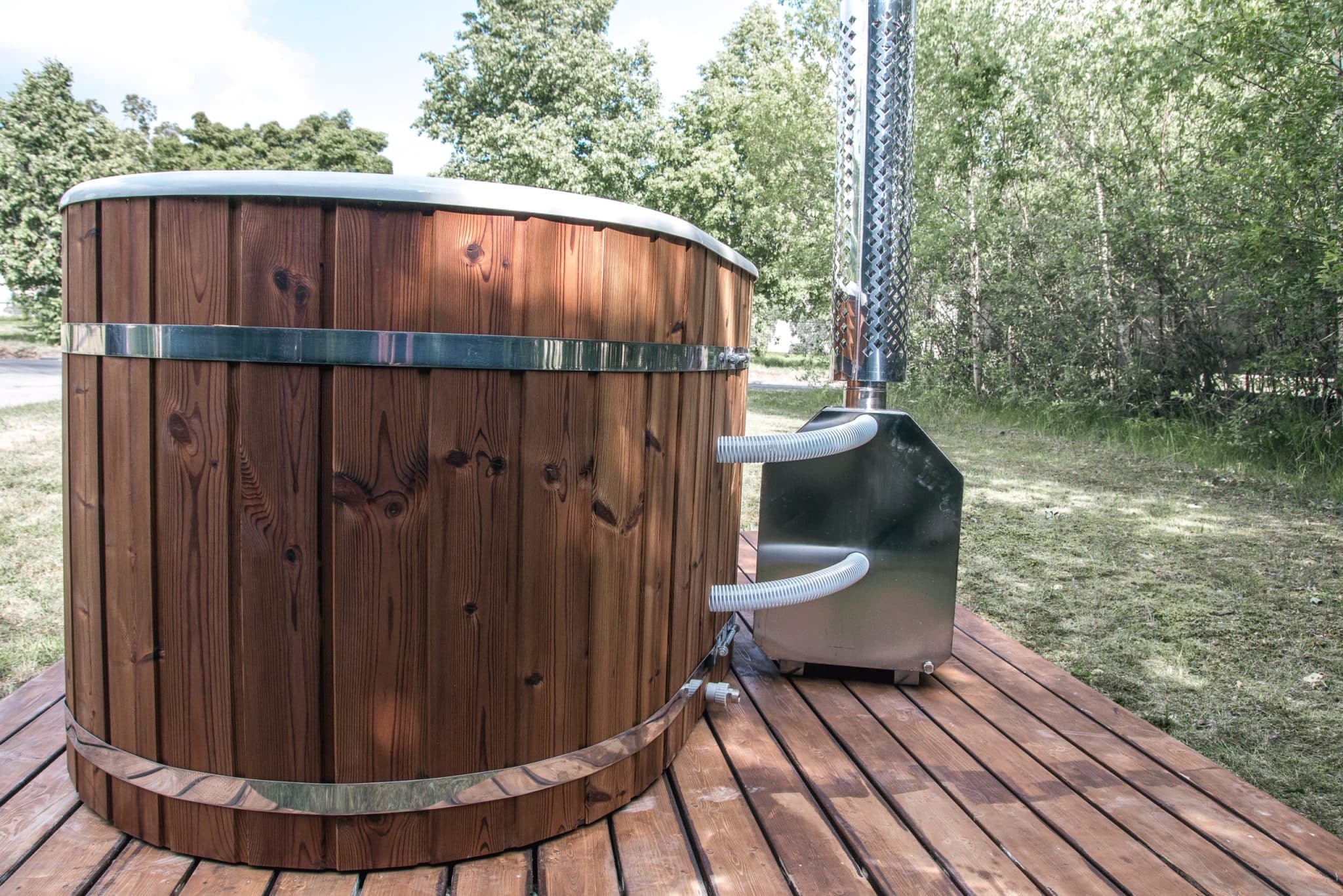 Ovalna vanjska hot-tub kupka s umetkom od stakloplastike i vanjskim grijačem - Slika 6