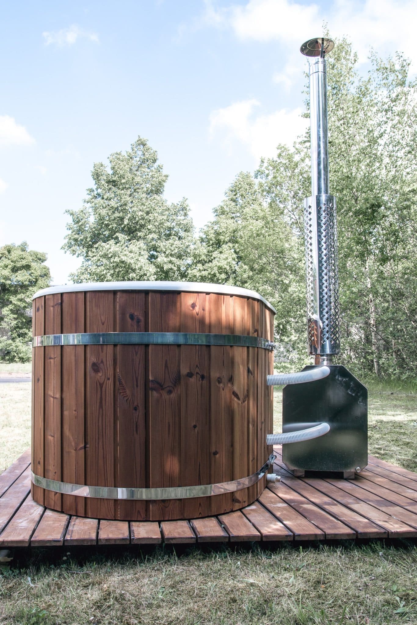 Ovalna vanjska hot-tub kupka s umetkom od stakloplastike i vanjskim grijačem - Slika 7