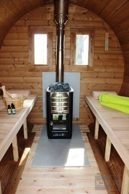 Okrugla vanjska sauna 3,5 m promjera 197 ili 227 cm - Slika 2