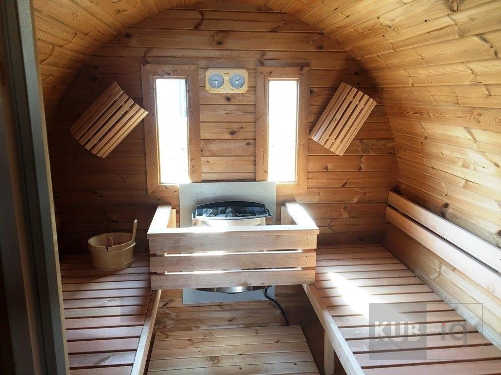 Okrugla vanjska sauna 3,0 m promjera 197 ili 227 cm - Slika 2