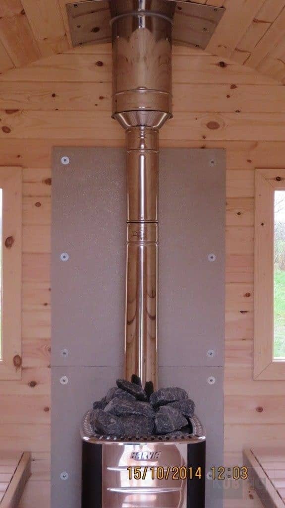 Okrugla vanjska sauna 3,0 m promjera 197 ili 227 cm - Slika 6