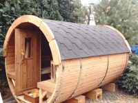 Okrugla vanjska sauna 3,5 m promjera 197 ili 227 cm