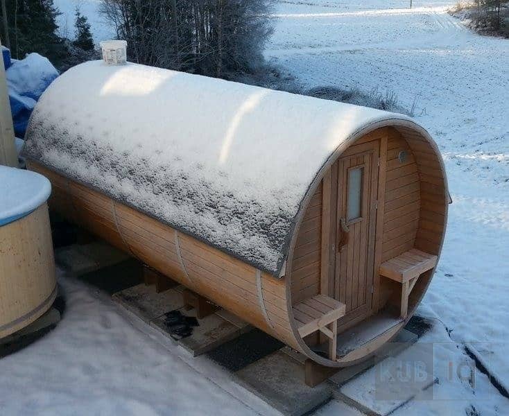 Okrugla vanjska sauna 4,5 m promjera 197cm ili 227 cm - Slika 12