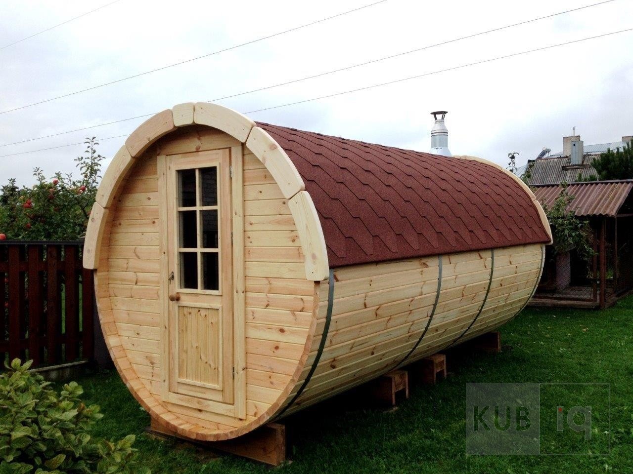 Okrugla vanjska sauna 4,5 m promjera 197cm ili 227 cm - Slika 21