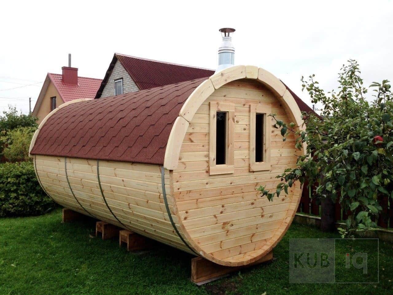 Okrugla vanjska sauna 4,5 m promjera 197cm ili 227 cm - Slika 22