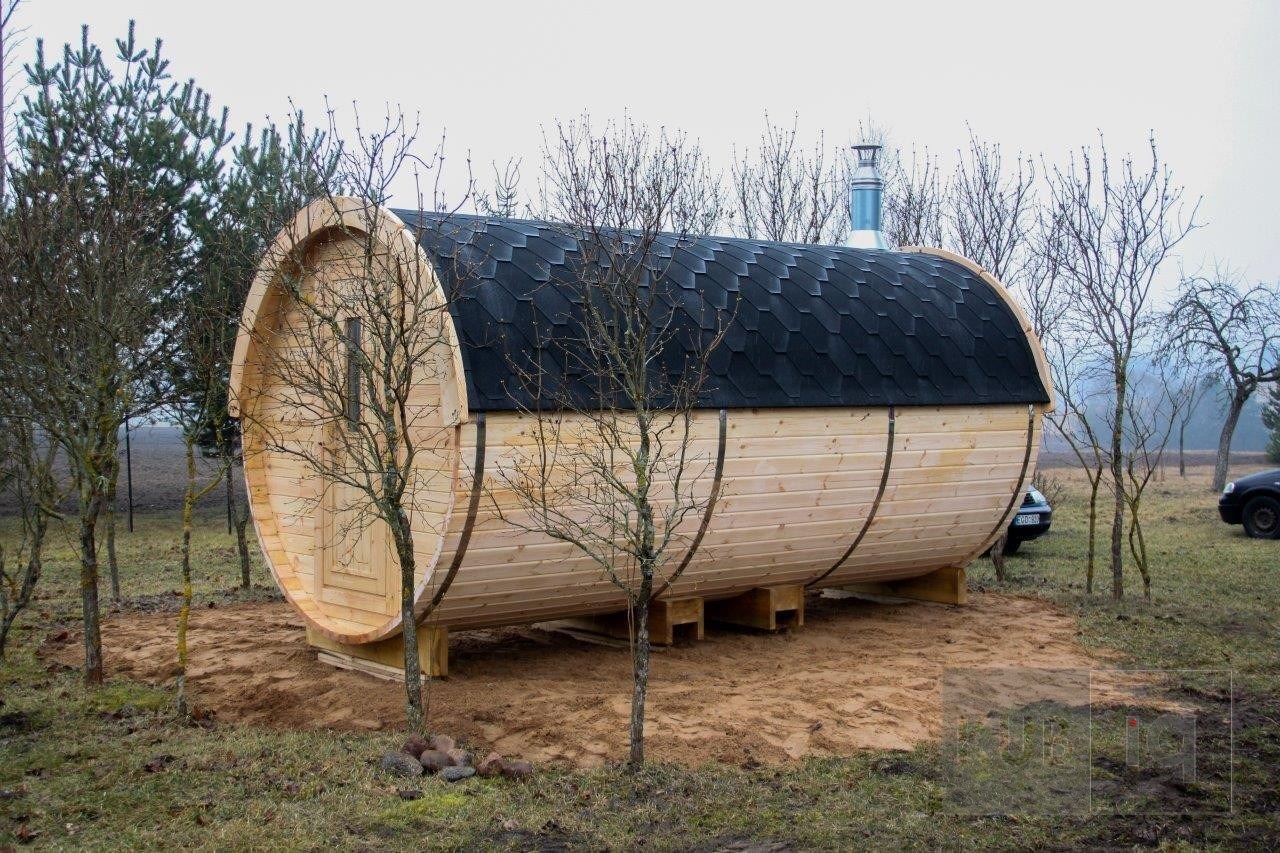Okrugla vanjska sauna 4,5 m promjera 197cm ili 227 cm - Slika 6