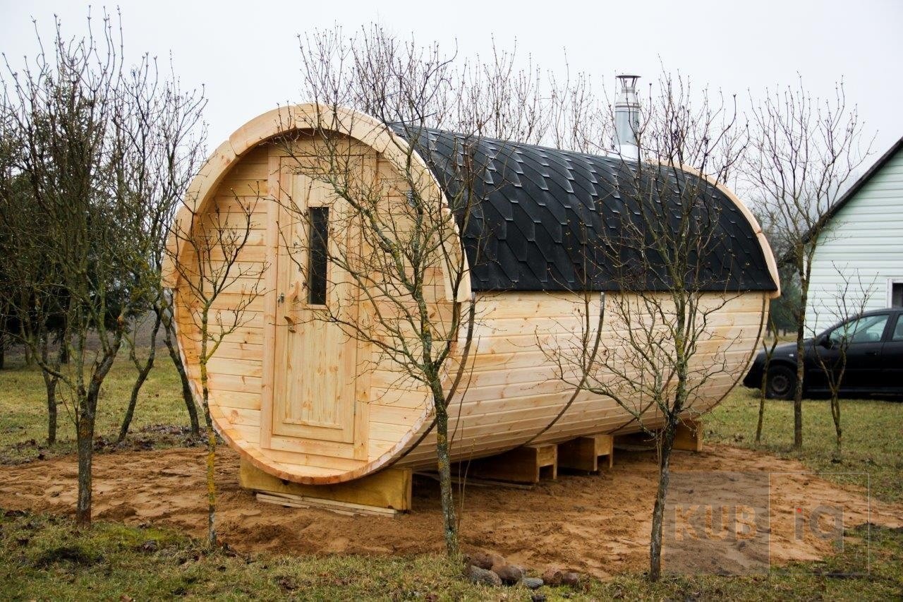 Okrugla vanjska sauna 4,5 m promjera 197cm ili 227 cm - Slika 7