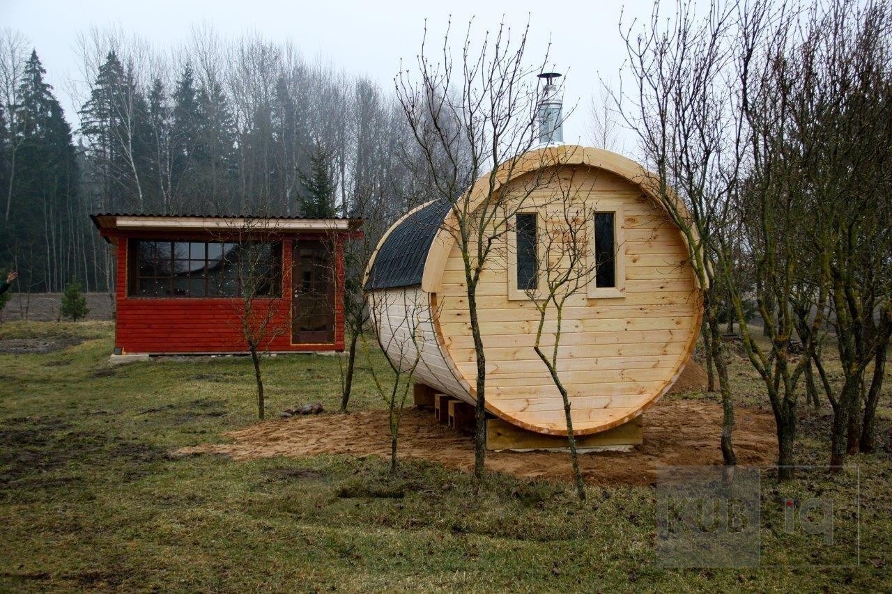 Okrugla vanjska sauna 4,5 m promjera 197cm ili 227 cm - Slika 9