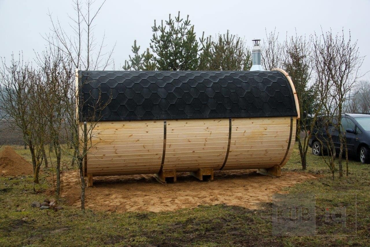 Okrugla vanjska sauna 4,5 m promjera 197cm ili 227 cm - Slika 10