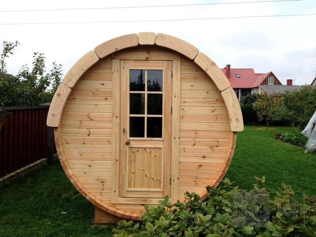 Okrugla vanjska sauna 4,5 m promjera 197cm ili 227 cm - Slika 17