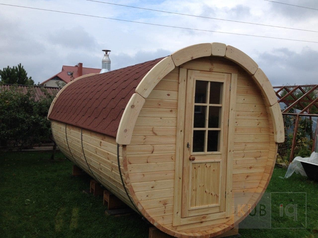 Okrugla vanjska sauna 4,5 m promjera 197cm ili 227 cm - Slika 18