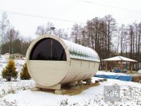 Okrugla vanjska sauna 4,8 m promjera 197cm ili 227 cm
