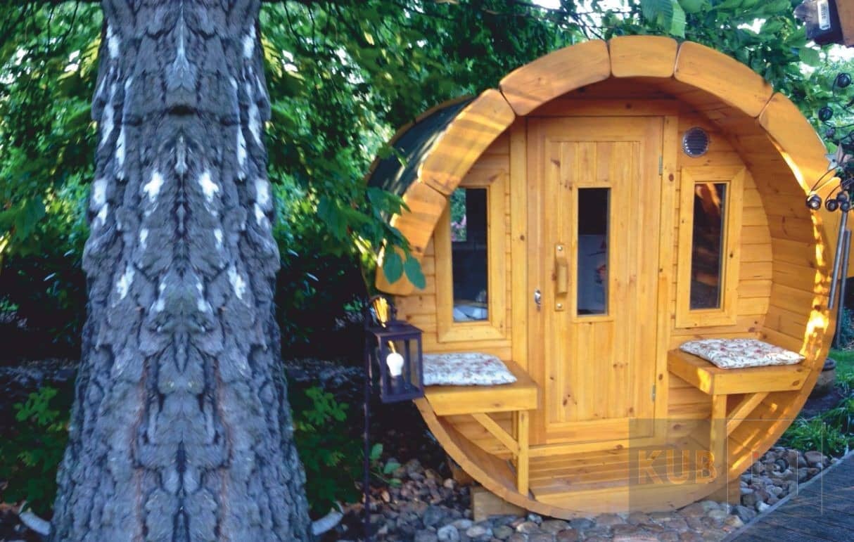 Okrugla vanjska sauna 4,8 m promjera 197cm ili 227 cm - Slika 4