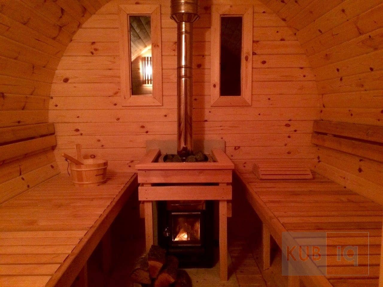 Okrugla vanjska sauna 4 m promjera 197cm ili 227 cm - Slika 4