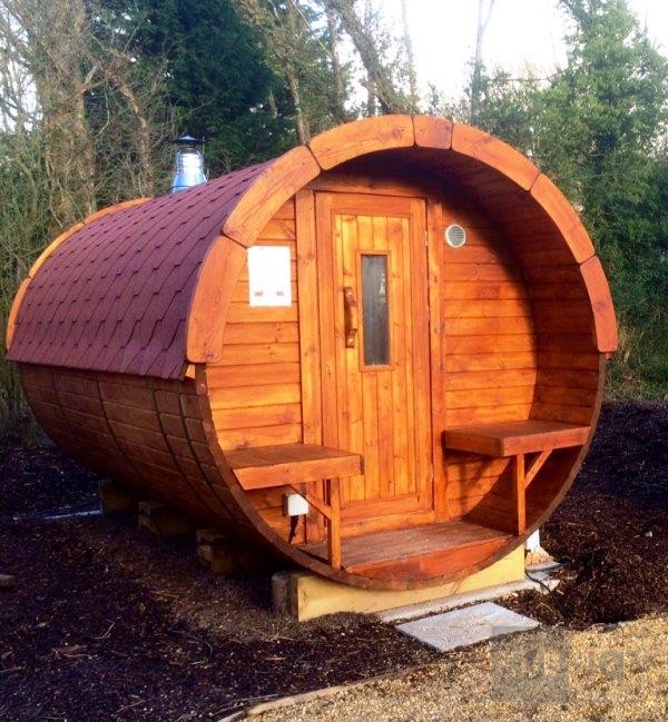 Okrugla vanjska sauna 4 m promjera 197cm ili 227 cm