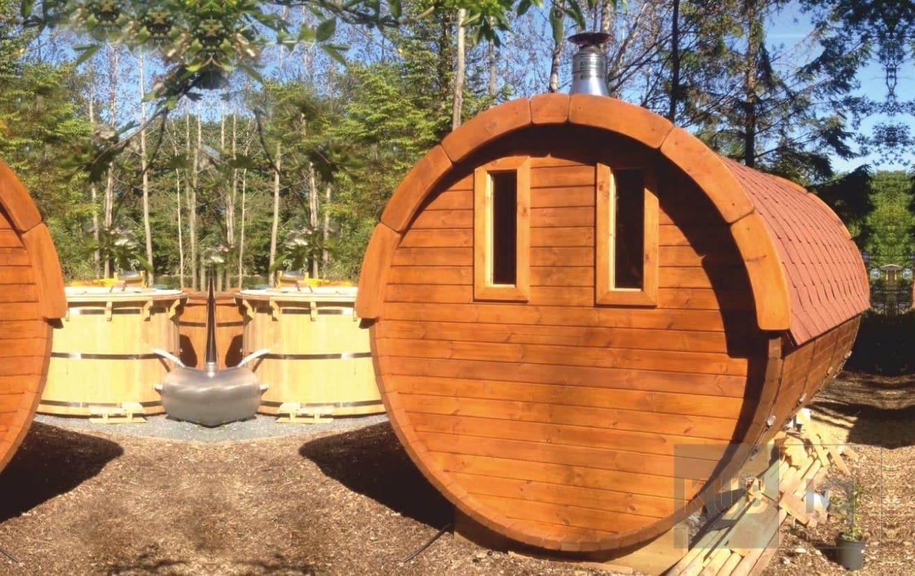 Okrugla vanjska sauna 5,9 m promjera 197 ili 227 cm - Slika 2