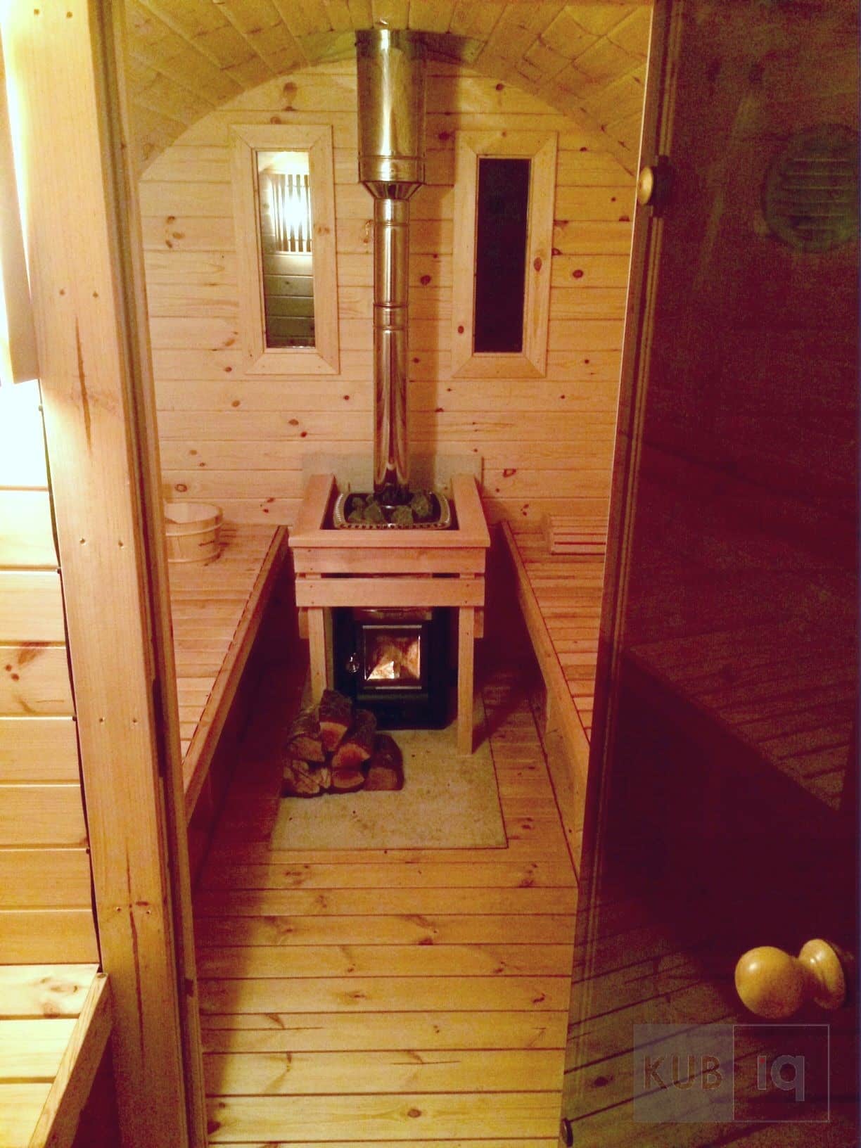 Okrugla vanjska sauna 5,9 m promjera 197 ili 227 cm - Slika 4